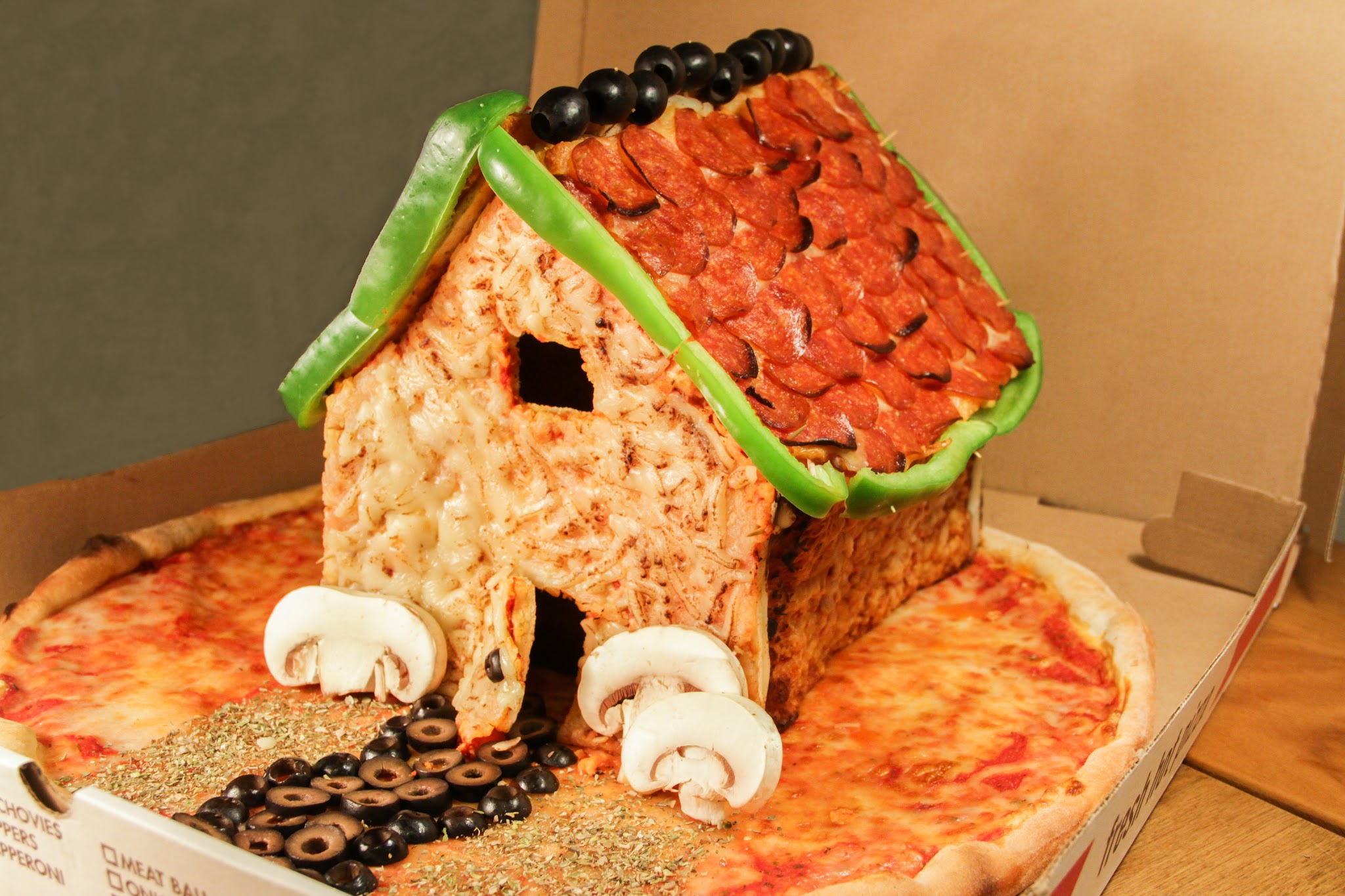 Screw Gingerbread. Behold the Pizza House. HuffPost