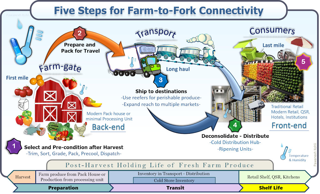 FIVE STEPS FROM FARM-TO-FORK