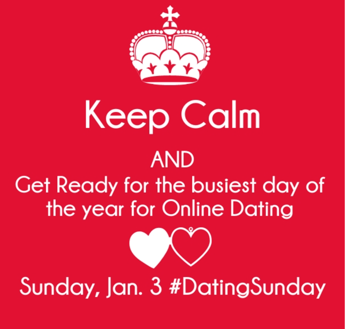 online dating busiest day