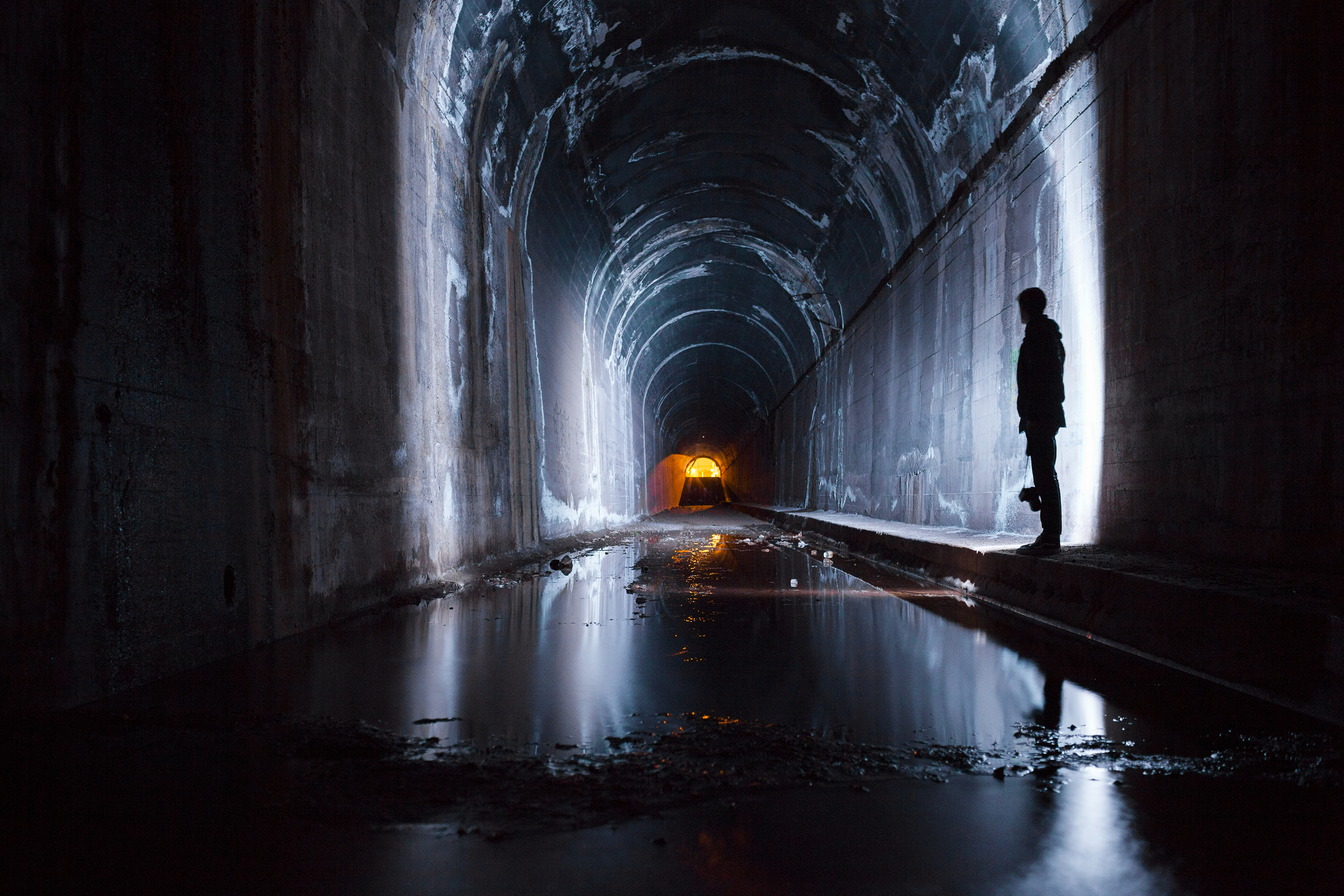 old underground tunnel