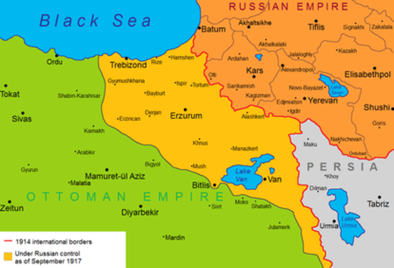 Image result for ww1 russian advance anatolia map