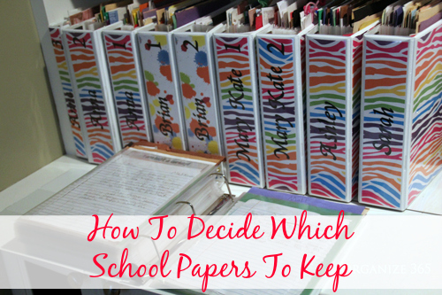 How to Organize Kids' School Papers