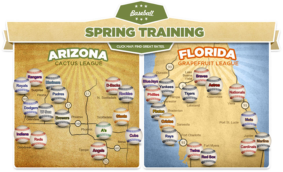 Image result for spring training arizona and florida