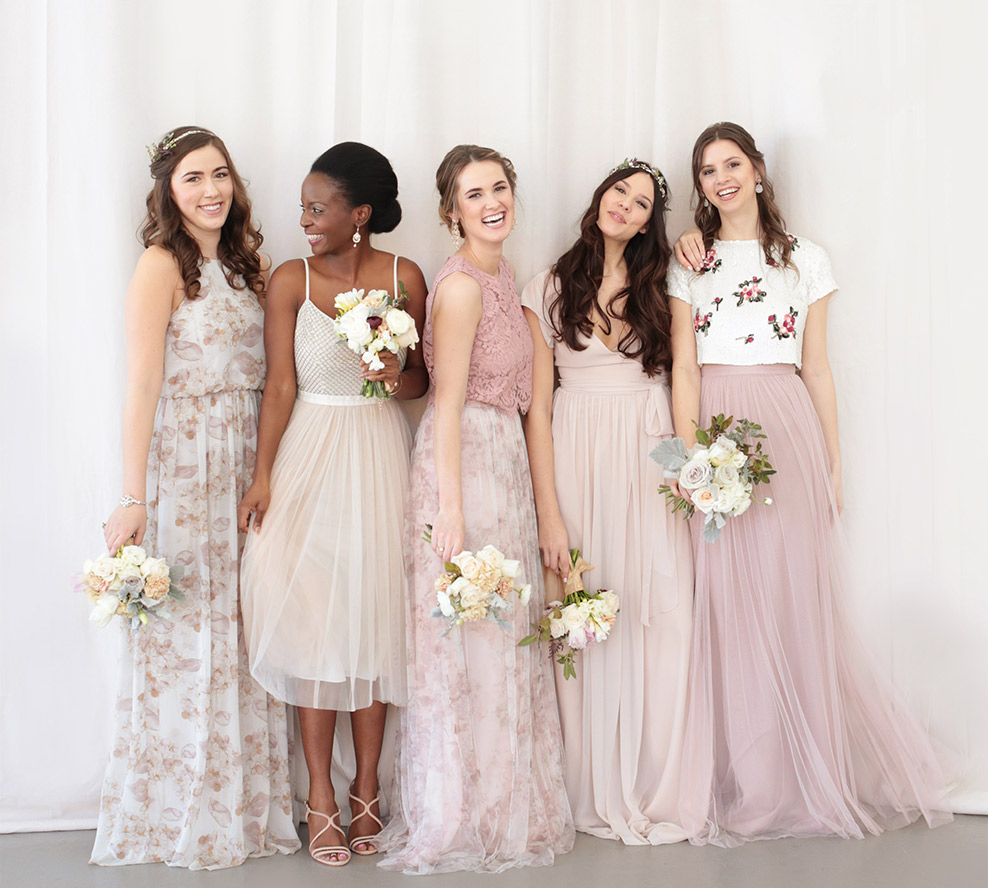 Blush bridal cheap party