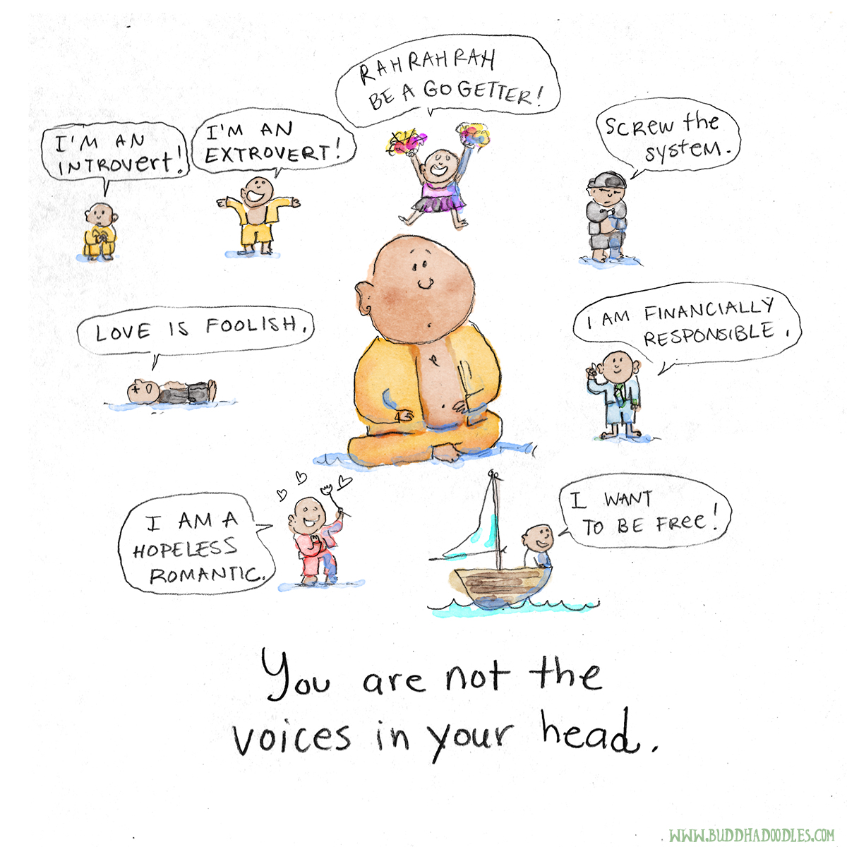Voices In Your Head Todays Buddha Doodle Huffpost 