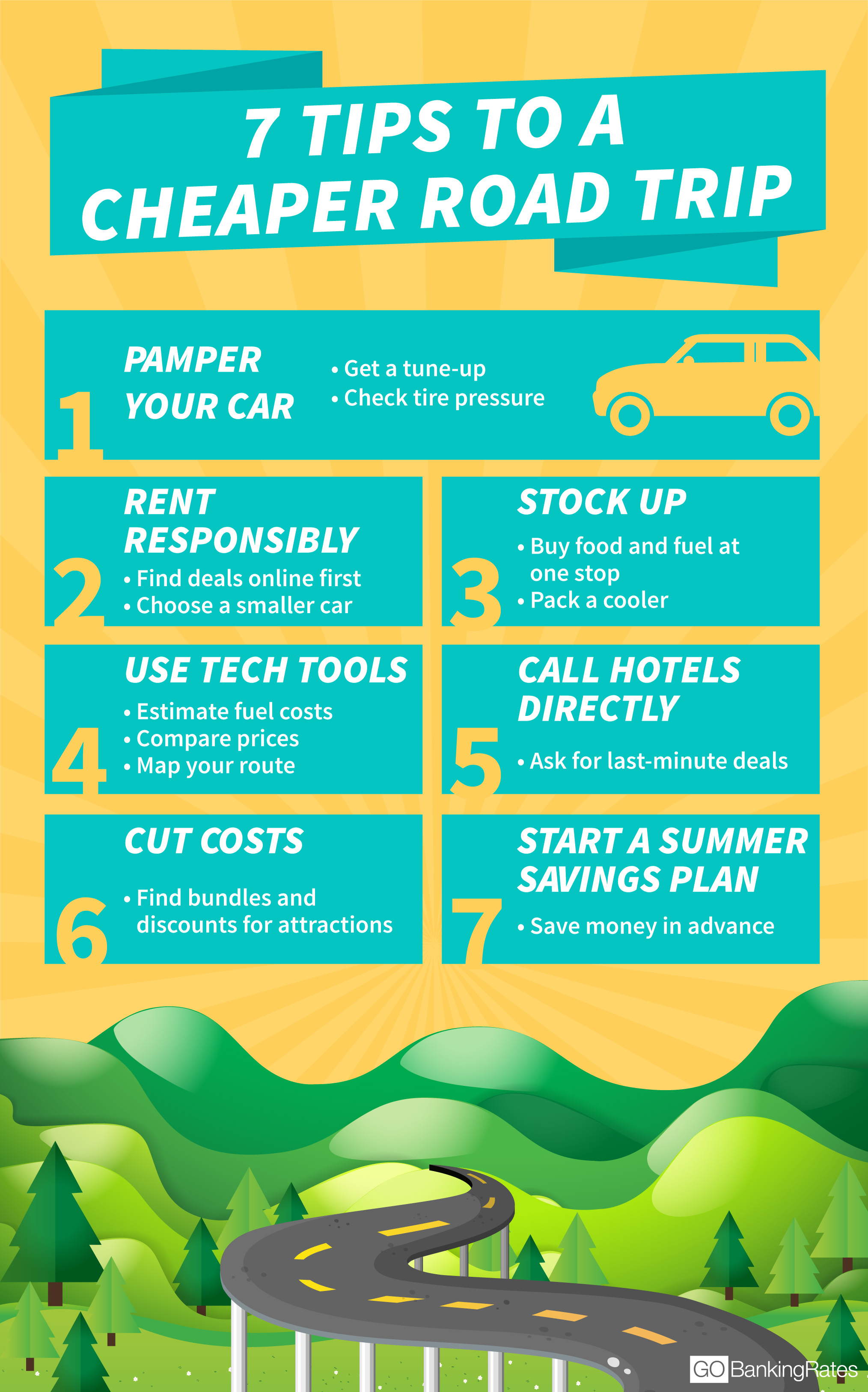 7 Money-Saving Tips for Your Summer Road Trip