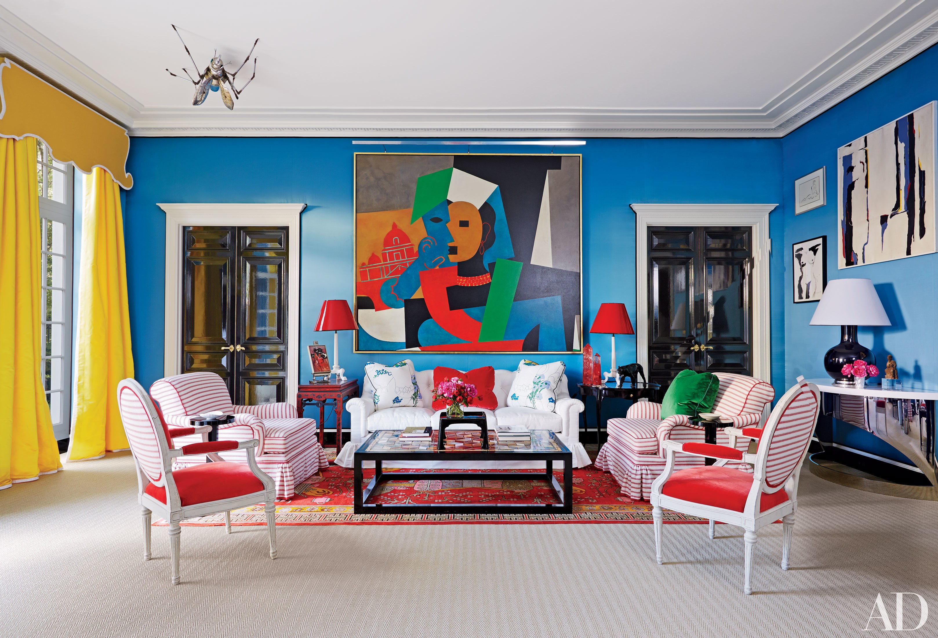 colourful paintings for living room