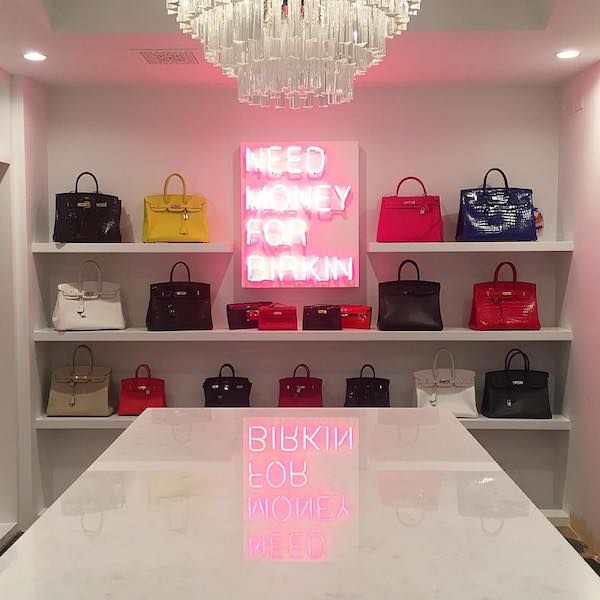 Kylie Jenner Snapchatted Kris' Dedicated Birkin Closet and It Is