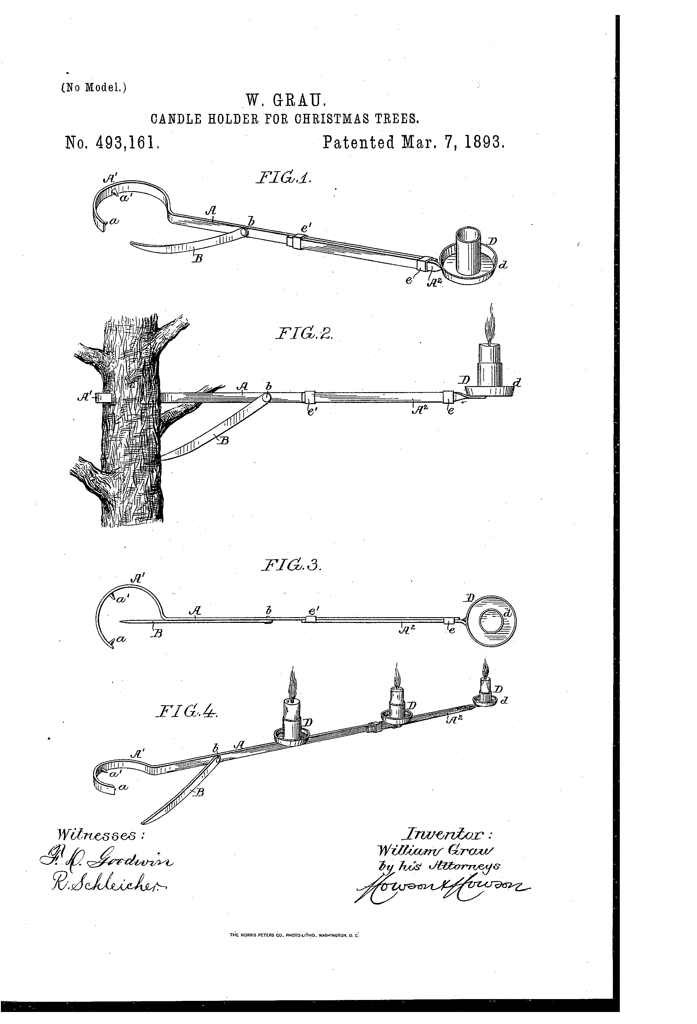 Christmas Tree Candles And Candle Holders Web S Largest Gallery Of Historic Patents Shows How We Used To Decorate Our Trees