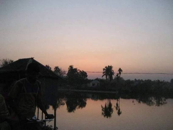 バングラデシュの美しい夕暮れ