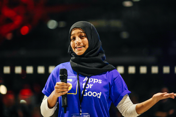 Mohima Ahmed is an Apps For Good trustee and a volunteer for Inventors Club Whitechapel (Photo Credit: Apps For Good)