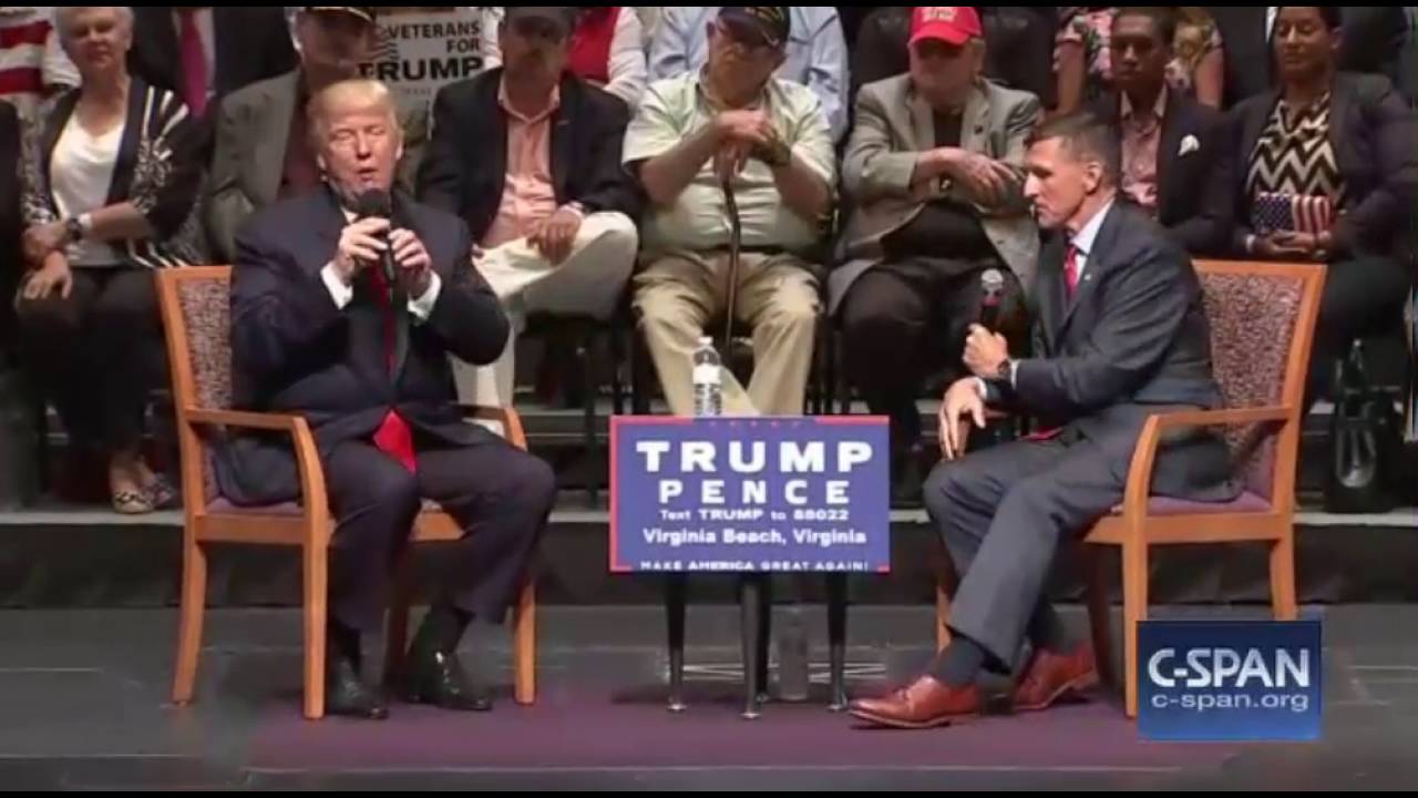 Image result for PHOTO OF FLYNN AND TRUMP