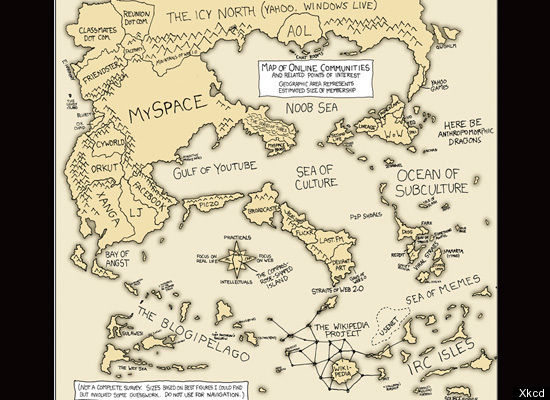 map of online communities 2007