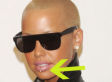 Kanye's Amber Rose Gets A Diamond Lip Ring
