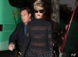 Rihanna Wears See-Through Stripes In Paris (PHOTOS)