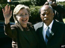 Barack Obama, John Lewis, John Lewis endorsement, John Lewis Hillary Clinton, John Lewis superdelegate
