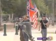 VIDEO: Scuffle Ensues when Neo-Nazis Unfurl Hitler Flag at Tea Party Rally
