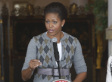 Pretty Preppy! Michelle Obama Changes Argyle Outfit In Colorado (PHOTOS)