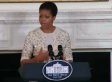 Michelle Obama Talks History, Protocol Of State Visits; Repeats J. Crew Cardigan (PHOTOS, VIDEO)