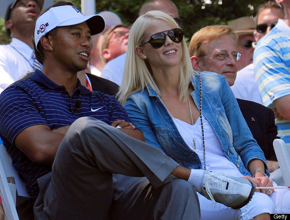 tiger woods wife elin nordegren. Tiger Woods and his wife.