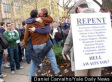 Street Preacher Schooled By Students (PHOTO)