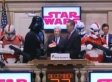 Darth Vader Rings Opening Bell At New York Stock Exchange On Wall Street