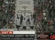Pope Knocked Down By Woman At Christmas Mass (VIDEO)