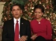 Obamas Send Christmas Greetings To Troops In Joint Weekly Address (VIDEO)