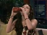 Miley Cyrus Drinks Ketchup