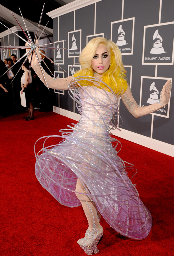 Lady Gaga's Grammys Look: Space Orbit Dress, 