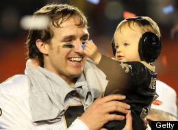 Drew Brees, Son Baylen Celebrate Super Bowl Win (PHOTOS) | Beyond The