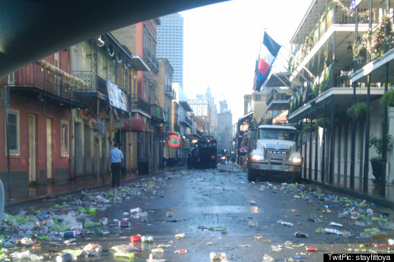 bourbon street sign. visible on Bourbon Street