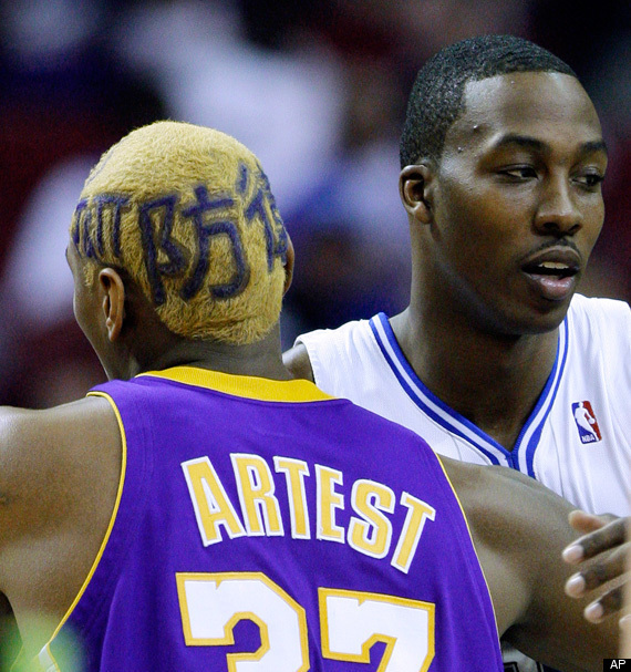 Ron Artest's haircut is.