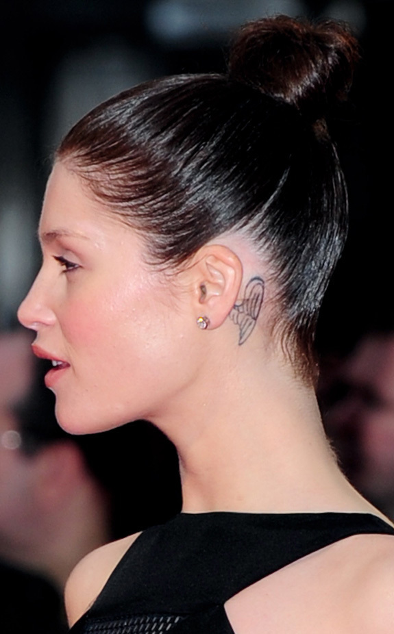 star tattoos behind the ear. at the quot;Clash of the