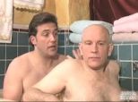 John Malkovich Hops In The Bath With Craig Bierko For Talk Show