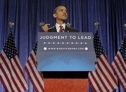 Obama at the podium