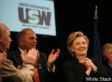 Hillary Clinton Rallies Senior Citizens And Union Members For Obama In Pittsburgh