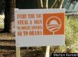 How Obama Supporters in Stanwood, WA Prevent Sign Theft PHOTO SLIDESHOW