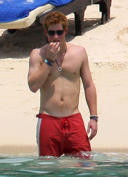 prince harry shirtless pictures. We spotted Prince Harry and