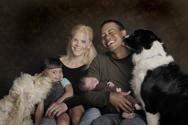 tiger woods and baby