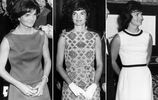Jackie Kennedy going sleeveless at various White House ceremonies