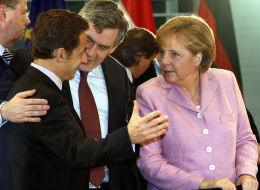 Brown And Sarkozy And Merkel