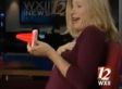 Local News Reporter Stuffs Her Bra With Forks, Jacks, Traffic Cones (VIDEO)