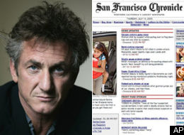 Phil Bronstein, San Francisco Chronicle, Sean Penn, Sean Penn San Francisco Chronicle