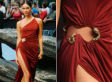 Megan Fox's Open Thigh Snake Dress (PHOTOS)