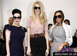 Claudia Schiffer, Dita Von Teese, fashion, Robo-Models, Victoria Beckham