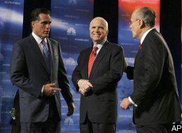 2008 election, February 5 primaries, John McCain, John McCain February 5, Mike Huckabee, Mike Huckabee February 5, Mitt Romney, Mitt Romney February 5, Republican presidential candidate, republican primary, Rudy Giuliani, Rudy Giuliani February 5