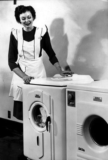 woman with dryer photo