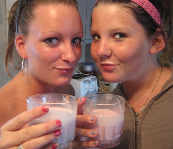 strawberry jam milk face picture