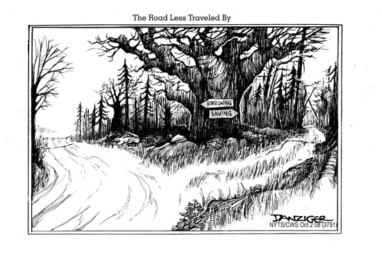 two roads drawing